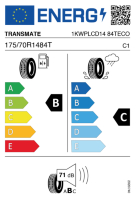 Pneumatici Auto Estivi TRANSMAT TR-ECO 175/70 R14 84 T - immagine 2