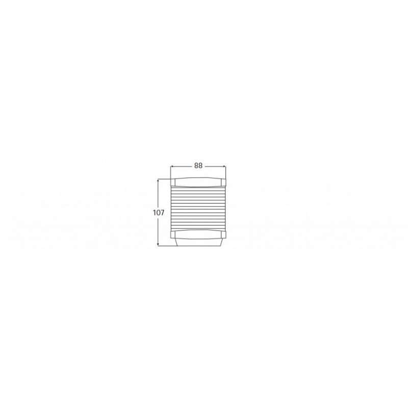 Fanali di Via tradizionali < 20 M. FANALE 2984 NERO 360° LUCE ROSSA Hella marine (acq.min. unità) - immagine 2
