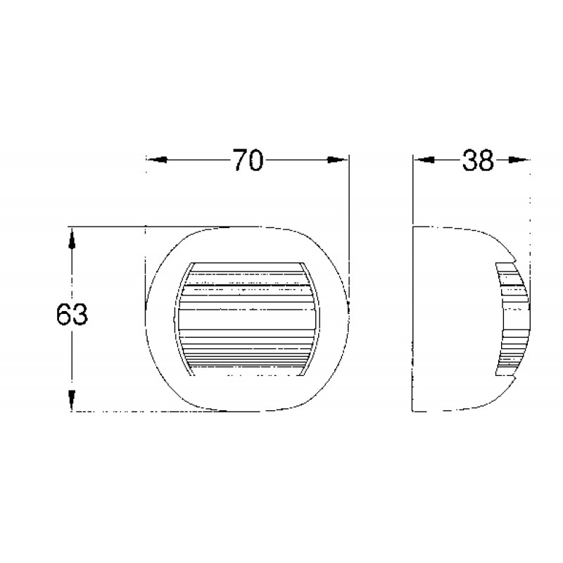 Fanali di Via a LED < 12 M. FANALE 135° POPPA DELFI A LED (acq.min. unità) - immagine 2