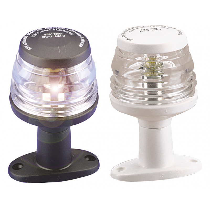 Asta con Fanale FANALE BIANCO 360° BASE BIANCA (acq.min. unità)