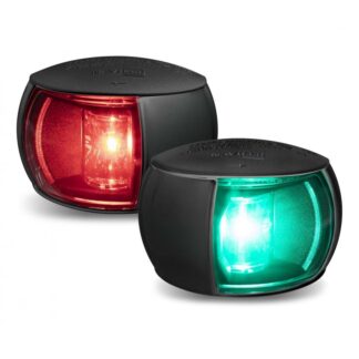 Fanali di Via a LED < 50 M. FANALE NERO LENTE TRASPARENTE VERDE Hella marine (acq.min. unità)
