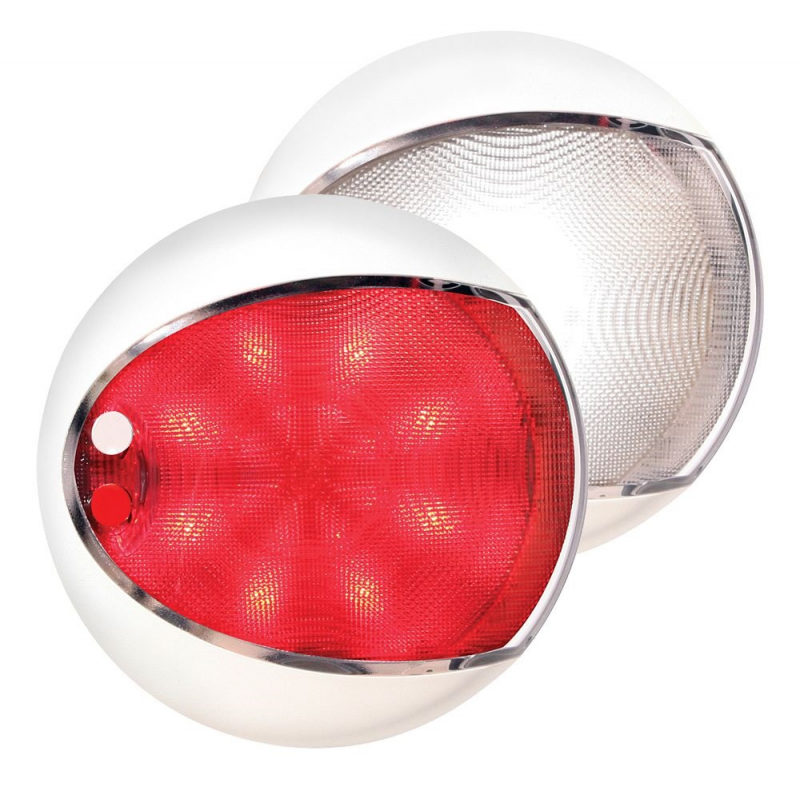 Faretti e Plafoniere a Led EUROLED 130 NERO LUCE B/R Hella marine (acq.min. unità)