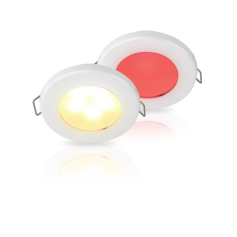 Faretti e Plafoniere a Led EUROLED 75 PLASTICA ROSS/BIAN CALDO Hella marine (acq.min. unità)