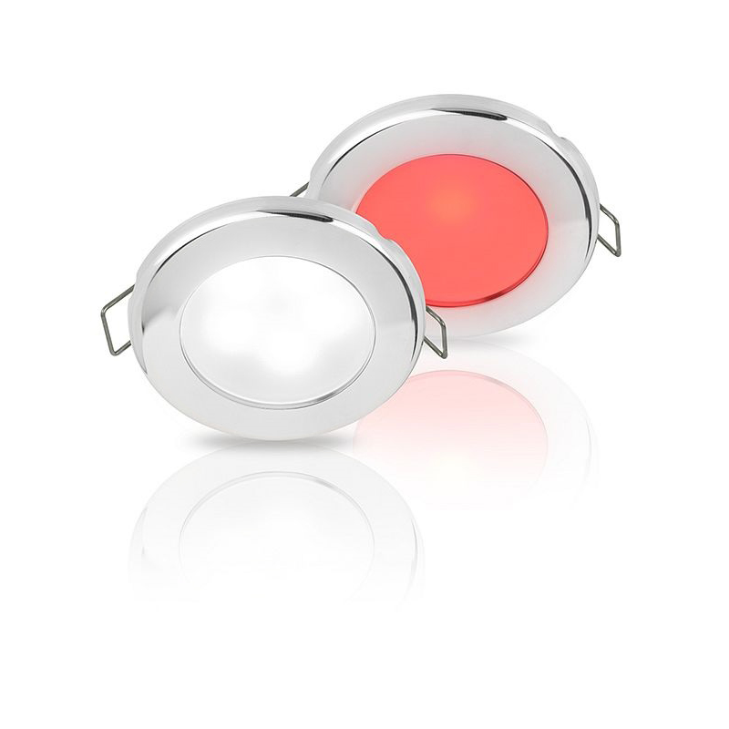 Faretti e Plafoniere a Led EUROLED 75 ACCIAIO ROSSO/BIANCO Hella marine (acq.min. unità)