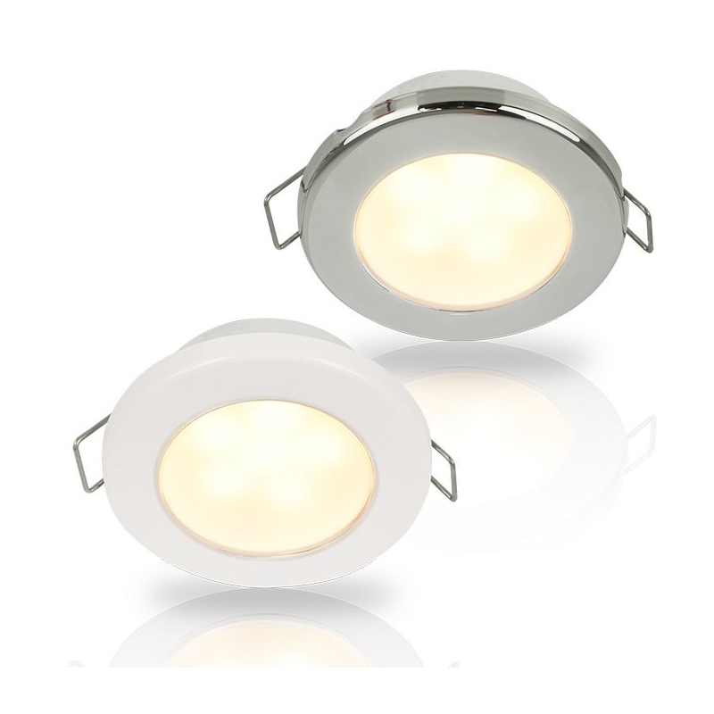Faretti e Plafoniere a Led EUROLED 75 ACCIAIO LUCE CALDA 24V Hella marine (acq.min. unità)
