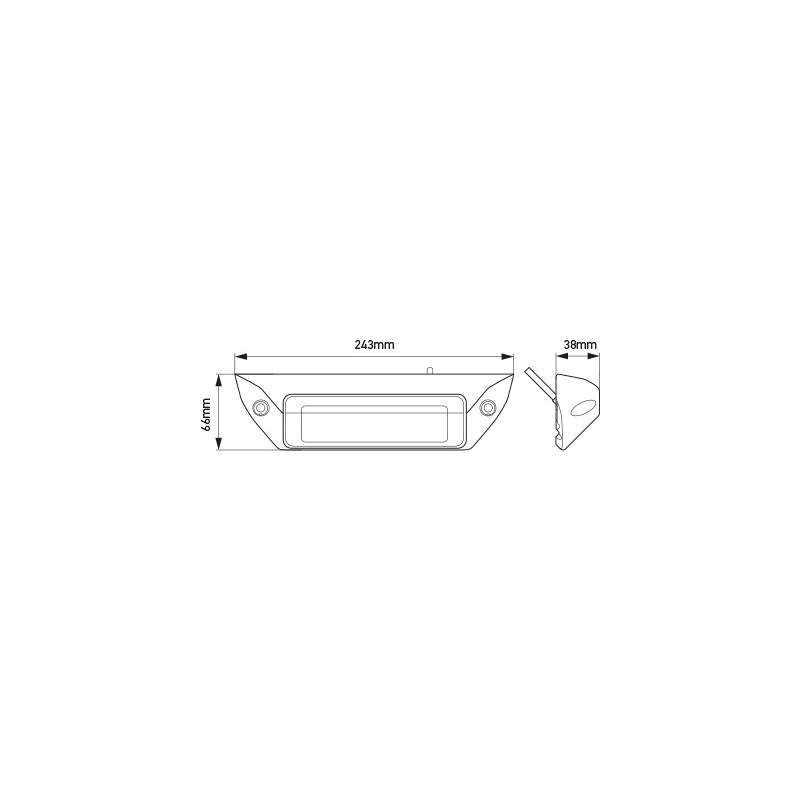 Proiettori Fissi, Manuali PROIETTORE DA COPERTA FMS1200 BIANC Hella marine (acq.min. unità) - immagine 2