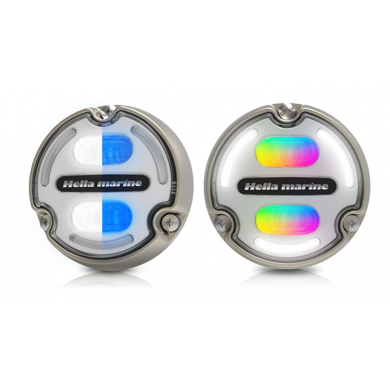 Faretti a Led Subacquei,Sottoplance FARO SUB APELO A2 LED BRONZE B/BLU Hella marine (acq.min. unità)