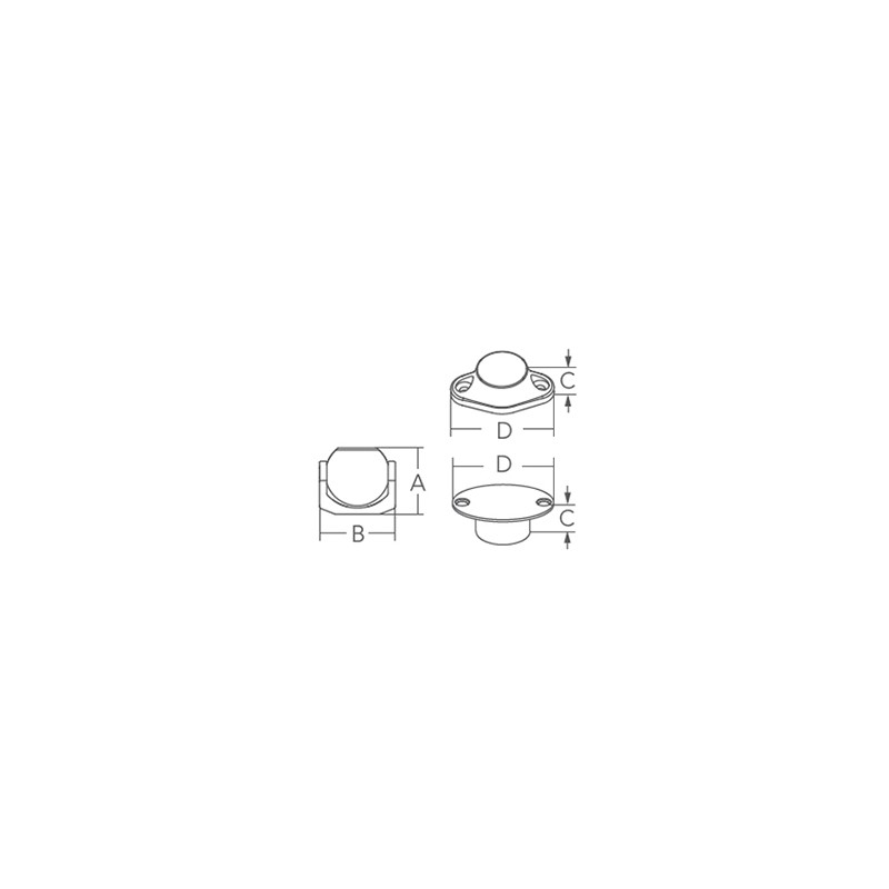 Fermaporte FERMAPORTA INOX 316 ORIENTABILE Marine Town (acq.min. unità) - immagine 2