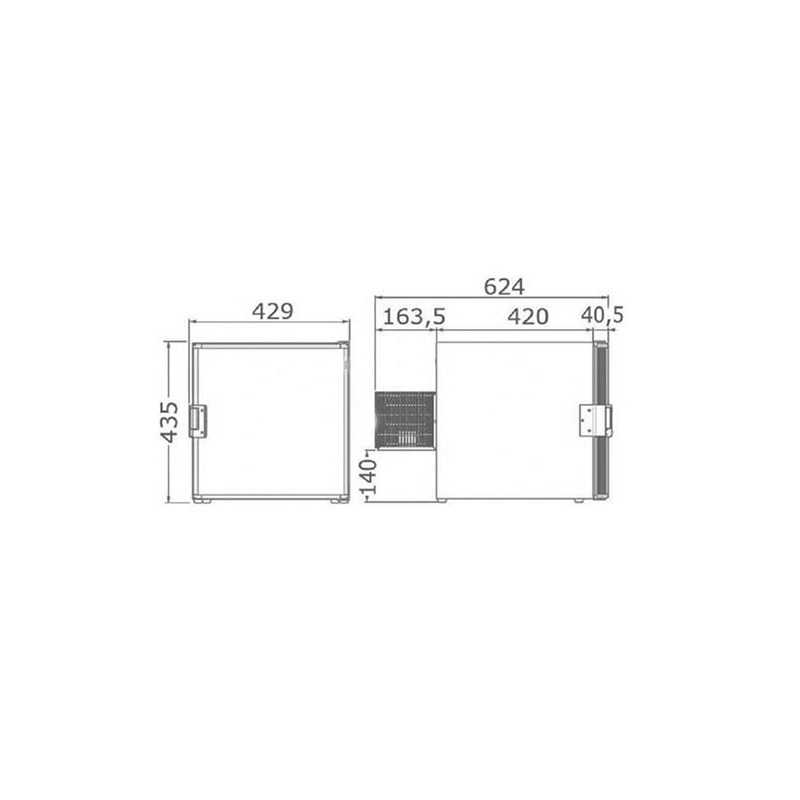 Frigocongelatori FRIGO-CONGELATORE CRUISE 40 CUBIC Indel Webasto Marine - Isotemp (acq.min. unità) - immagine 2
