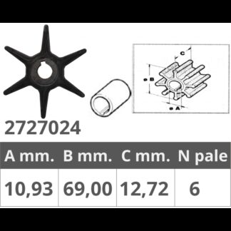 Giranti Johnson/Evinrude/OMC GIRANTE JOHNSON/EV. 2T 3-7,5 HP Finnord (acq.min. unità)