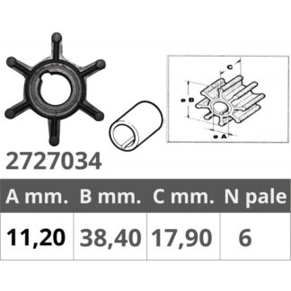 Giranti Johnson/Evinrude/OMC GIRANTE JOHNSON/EV. 2T 1,5-2-4-6 HP Finnord (acq.min. unità)