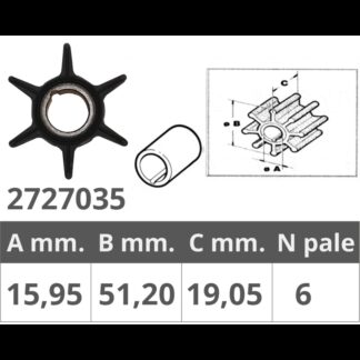 Giranti Johnson/Evinrude/OMC GIRANTE JOHNSON/EVINRUDE 2T 25HP Finnord (acq.min. unità)