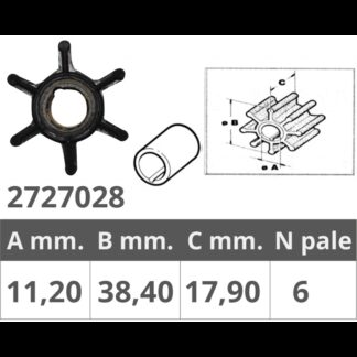 Giranti Johnson/Evinrude/OMC GIRANTE JOHNSON/EV. 2/4T 4/8 HP Finnord (acq.min. unità)