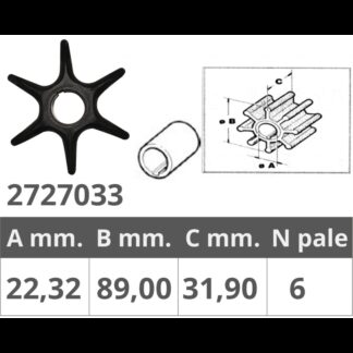 Giranti Johnson/Evinrude/OMC GIRANTE JOHNSON/EV. 2T V4-V6 Finnord (acq.min. unità)
