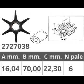 Giranti Johnson/Evinrude/OMC GIRANTE JOHNSON/EV. 2T 40-48-50 HP Finnord (acq.min. unità)