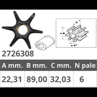 Giranti Johnson/Evinrude/OMC GIRANTE JOHNSON/EV. 2T V4-V6 Finnord (acq.min. unità)