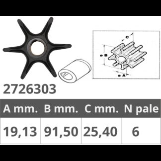 Giranti Johnson/Evinrude/OMC GIRANTE JOHNSON/EV. 2T 40-60HP Finnord (acq.min. unità)