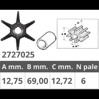 Giranti Johnson/Evinrude/OMC GIRANTE JOHONSON/EV 2T 10-25 HP Finnord (acq.min. unità)