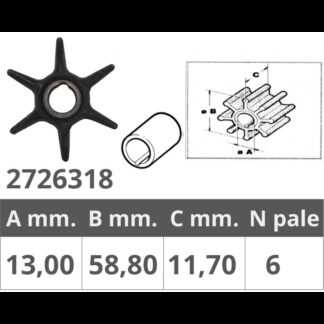 Giranti Mercury GIRANTE MERCURY 4T 9,9-15 HP Finnord (acq.min. unità)
