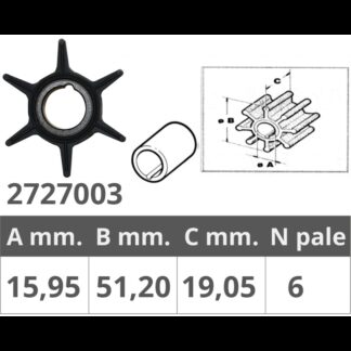 Giranti Mercury GIRANTE MERCURY 2T 20 HP Finnord (acq.min. unità)