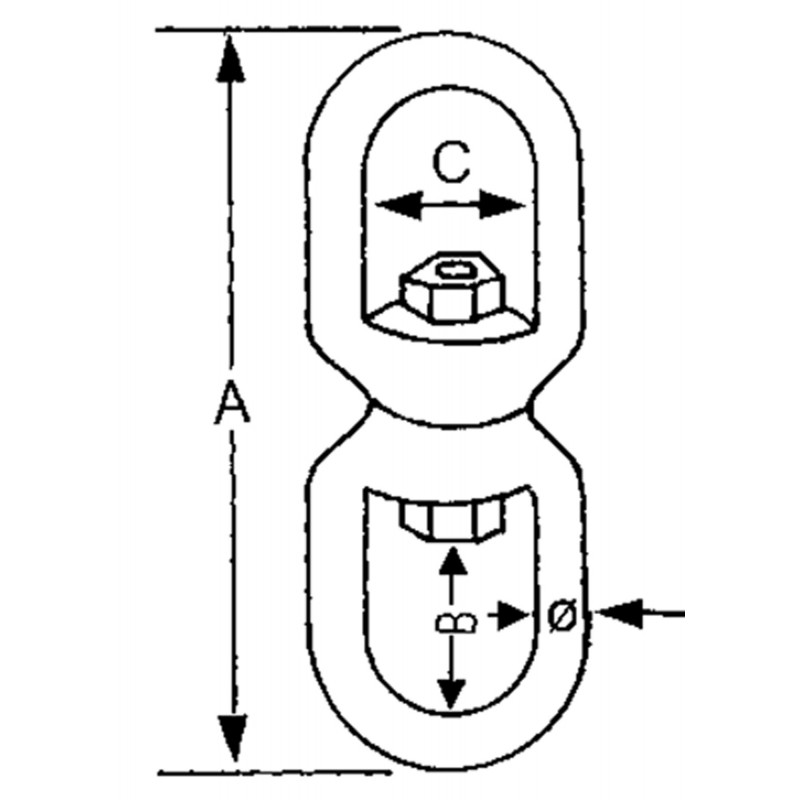 Girelle GIRELLA INOX OCCHIO-OCCHIO Ø MM.5 (acq.min. unità) - immagine 2