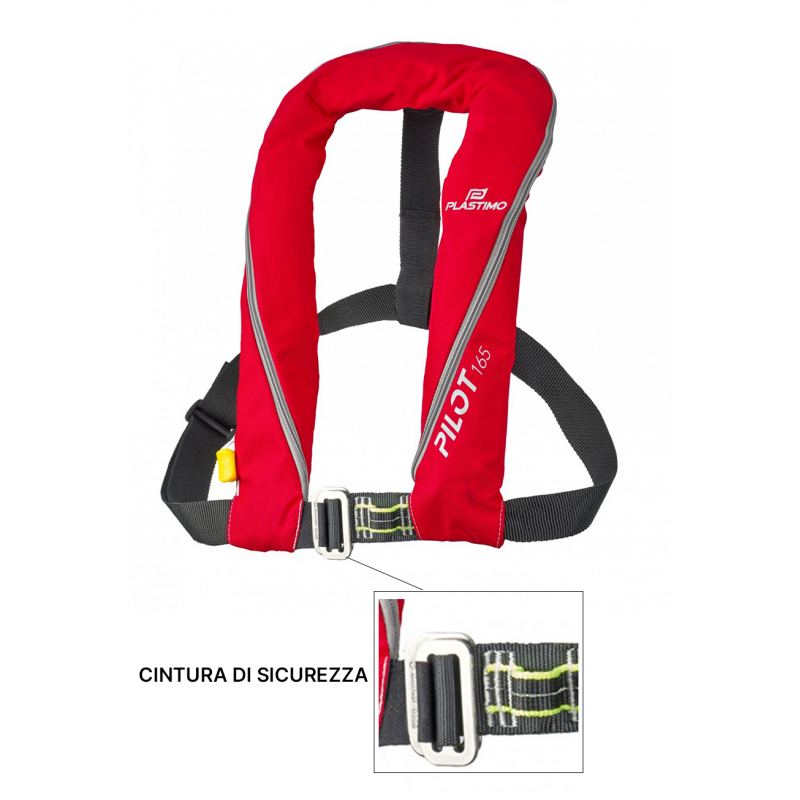 Giubbotti di Salvataggio Plastimo PILOT 165 N AUT. ROSSO C/CINTURA Plastimo (acq.min. unità) - immagine 2