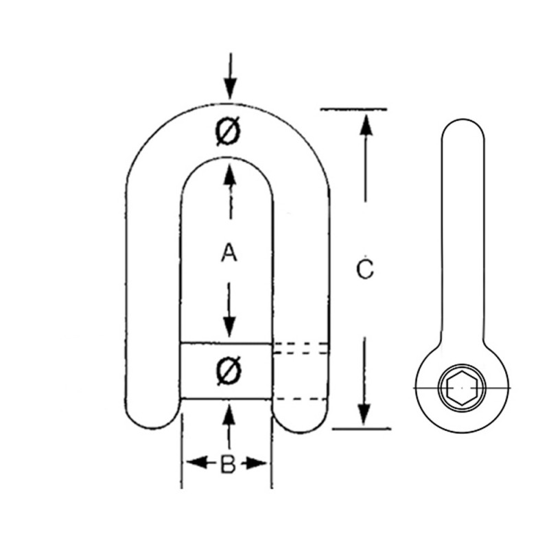 Grilli GRILLO INOX PERNO INCASSATO ØMM.12 (acq.min. unità) - immagine 2