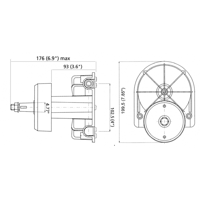 Timonerie Meccaniche e Monocavi TIMONERIA T85 COPRIMOZZO BIANCO Ultraflex (acq.min. unità) - immagine 3