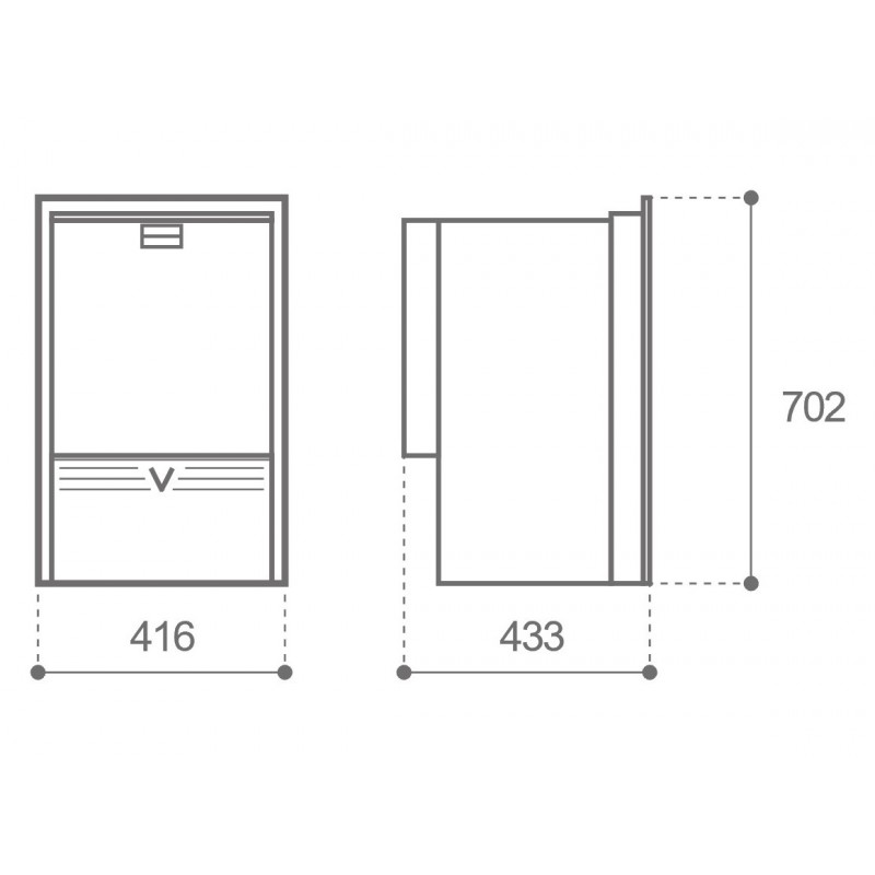 Fabbricatori di Ghiaccio Vitrifrigo ICE MAKER IM XR OCX2 HYDRO Vitrifrigo (acq.min. unità) - immagine 3