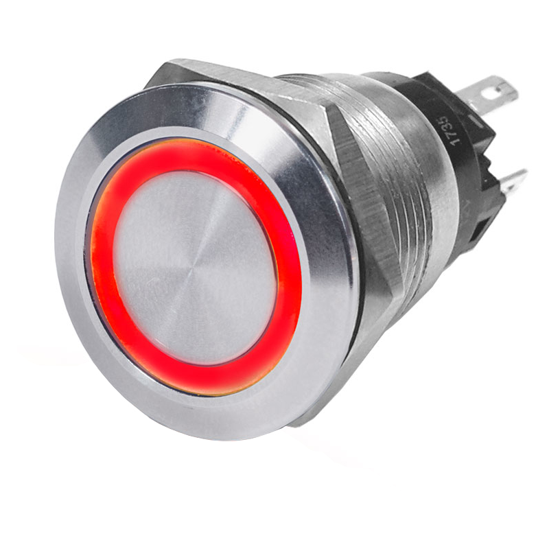 Spie, Interruttori INTERRUTTORE A LED ROSSO OFF-(ON) Blue Sea (acq.min. unità) - immagine 2