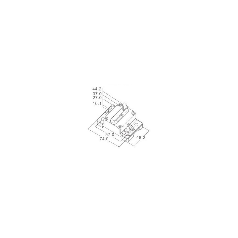 Fusibili, Portafusibili INTERRUTTORE TERMICO 100 AMP. (acq.min. unità) - immagine 2