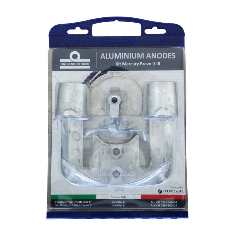KIT Anodi Alluminio KIT ALLUM. MERCRUISER BRAVO II-III Tecnoseal (acq.min. unità)