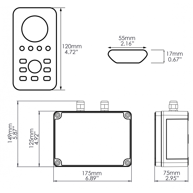 Faretti a Led Subacquei,Sottoplance KIT OCEAN DMX CONTROLLER INDEMAR (acq.min. unità) - immagine 2