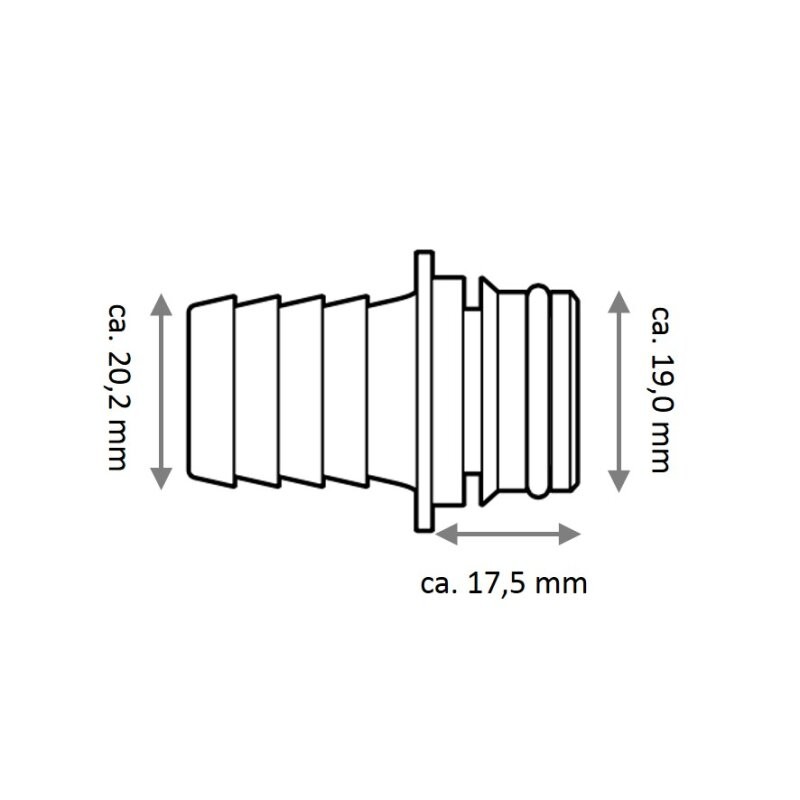 Accessori per Pompe KIT RACC. 3/4' DIRITTO 2PZ Flojet (acq.min. unità)
