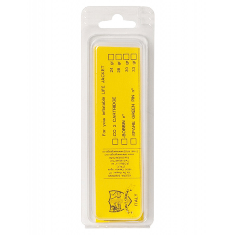 Accessori per Giubbotti KIT RICARICA P/ AUTOGONFIABILE 33GR Veleria San Giorgio (acq.min. unità)