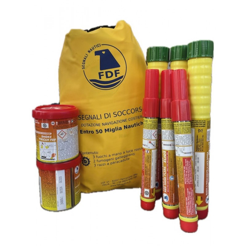 Segnali di Soccorso KIT SENZA LIMITE E 12 MN CHARTER FDF (acq.min. unità)
