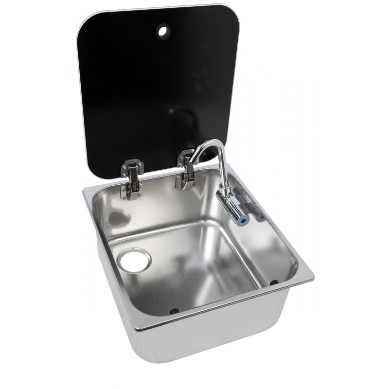 Lavelli, Pilette Scarico LAVELLO+COPERCHIO VETRO E RUBINETTO Navyload (acq.min. unità) - immagine 2