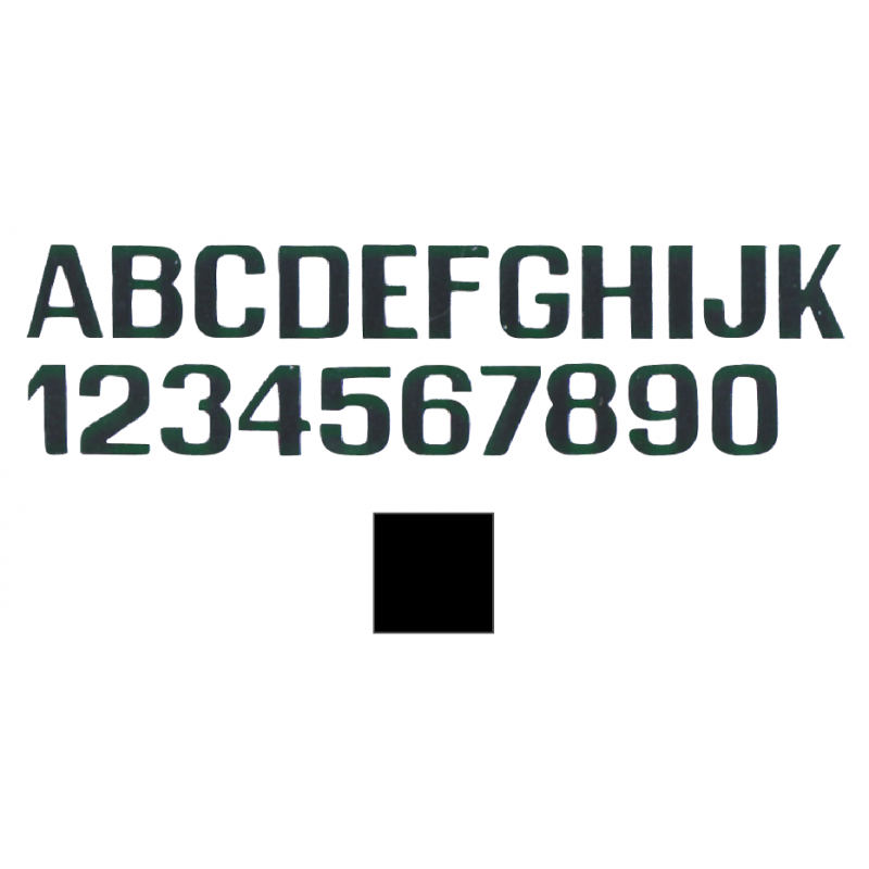 Lettere e Numeri Adesivi LETTERE E NUMERI NERO MM.200 INTERNATIONAL LETTERFIX (acq.min. unità)
