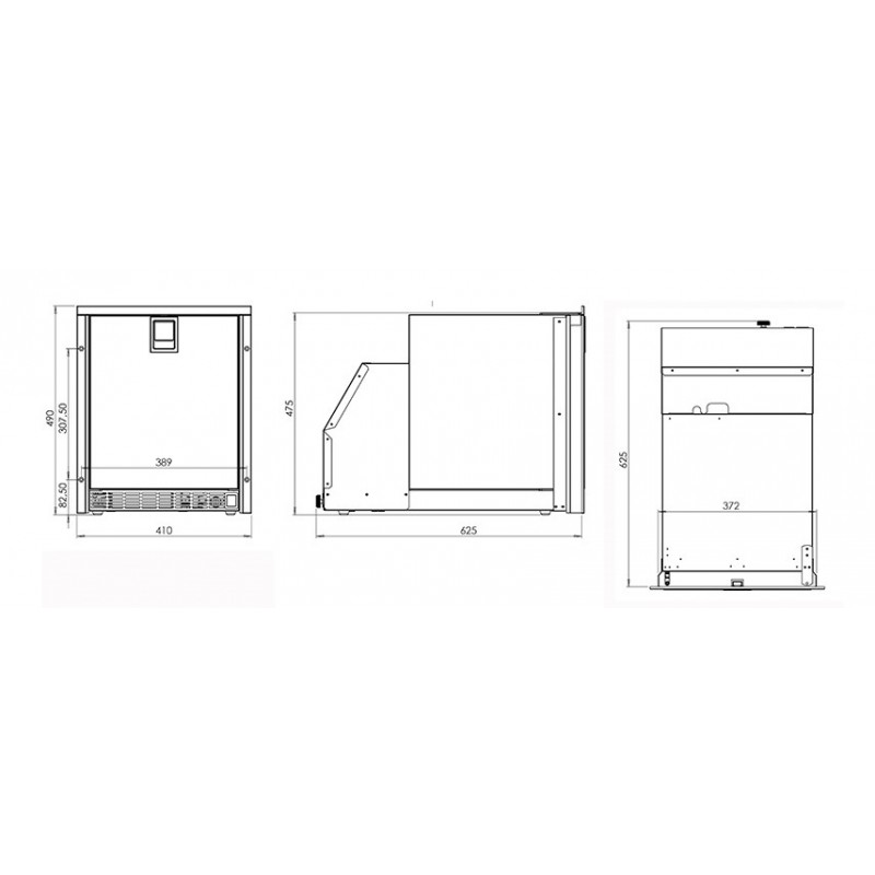 Fabbricatori di Ghiaccio Indel LOW PROFILE ICE MAKER 230V/50HZ Indel Webasto Marine - Isotemp (acq.min. unità) - immagine 2