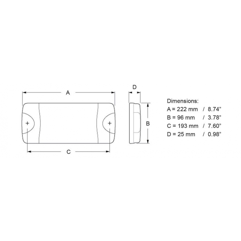 Faretti e Plafoniere a Led LUCE DURALED 50 BIANCA AMPIA DIFFUS Hella marine (acq.min. unità) - immagine 2