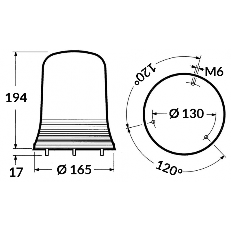 Luce rotante LUCE FLASH 12V (acq.min. unità) - immagine 2