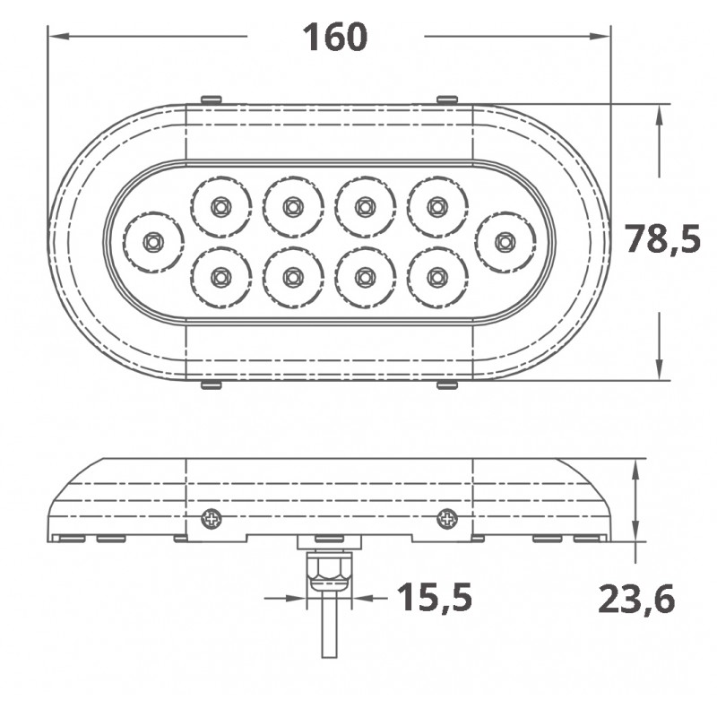 Faretti a Led Subacquei,Sottoplance LUCE SUBACQUEA A LED (10X3W) AAA (acq.min. unità) - immagine 2