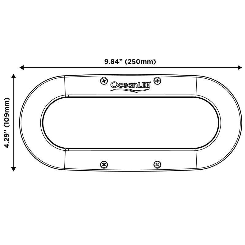 Faretti a Led Subacquei,Sottoplance SERIE X16 LED LUCE BIANCA Ocean Led (acq.min. unità) - immagine 2