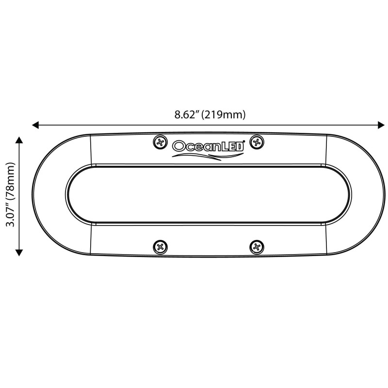 Faretti a Led Subacquei,Sottoplance SERIE X8 LED LUCE BIANCA Ocean Led (acq.min. unità) - immagine 2