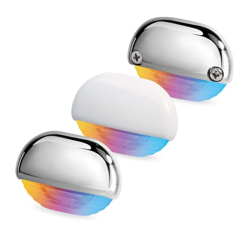 Luci di Cortesia LUCE CORTESIA RGB - PLASTICA BIANCA Hella marine (acq.min. unità)