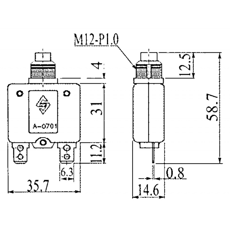 Fusibili, Portafusibili DISGIUNTORE 6 AMP. (acq.min. unità) - immagine 2