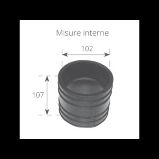 Soffietti, Manicotti Mercruiser MANICOTTO SCARICO ALTO Finnord (acq.min. unità)