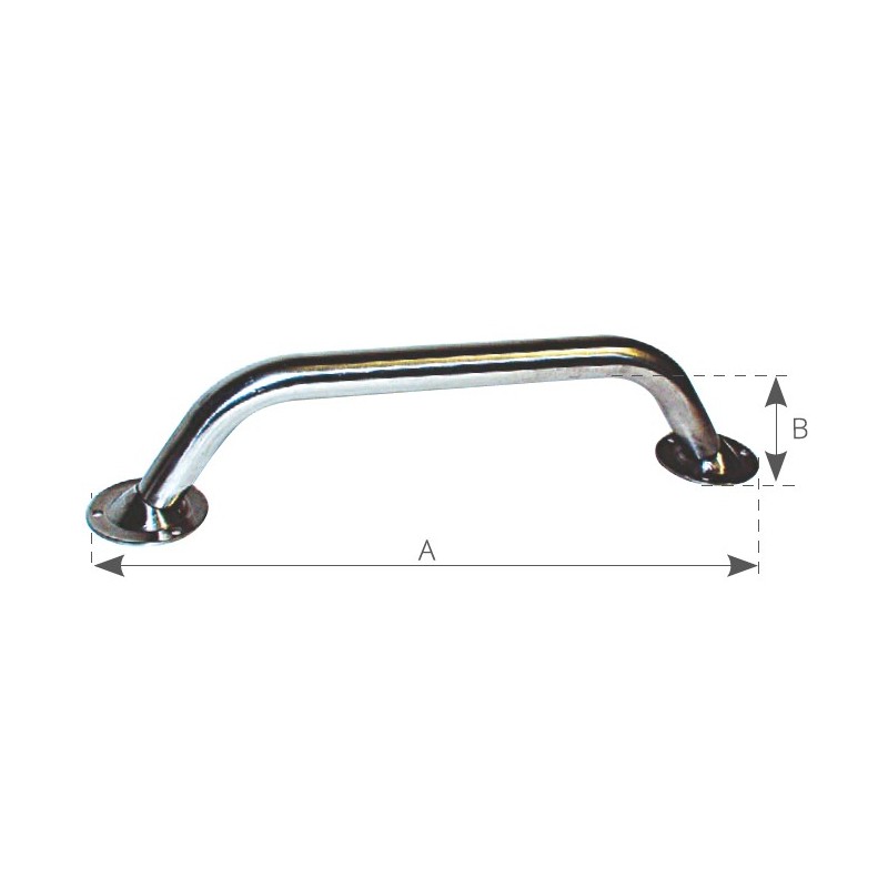 Maniglie Inox - Ottone - Pvc MANIGLIA INOX MM.300 NANTONG FIVE-WOOD IMPORT & EXPORT (acq.min. unità) - immagine 2