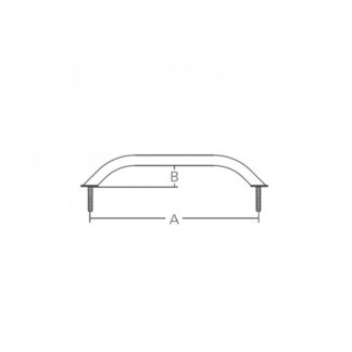Maniglie Inox, Ottone, Pvc MANIGLIA INOX 316 MM.458 Marine Town (acq.min. unità)