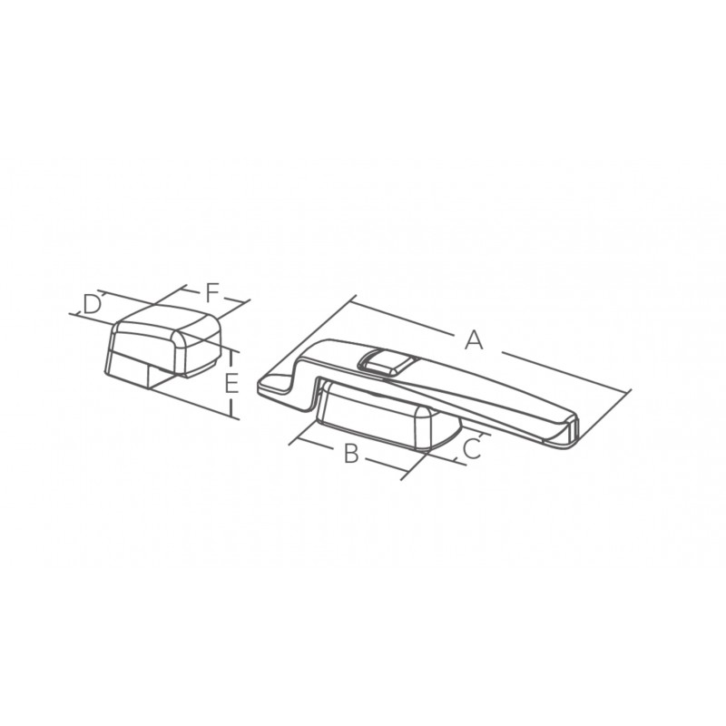 Maniglie Inox - Ottone - Pvc MANIGLIA PORTA CON PULSANTE Marine Town (acq.min. unità) - immagine 2